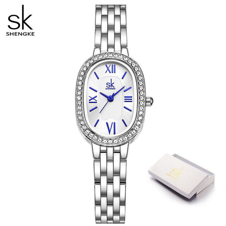 Watches Top Luxury Diamond Women's Quartz Wristwatches SK Brand Best Gifts Clock