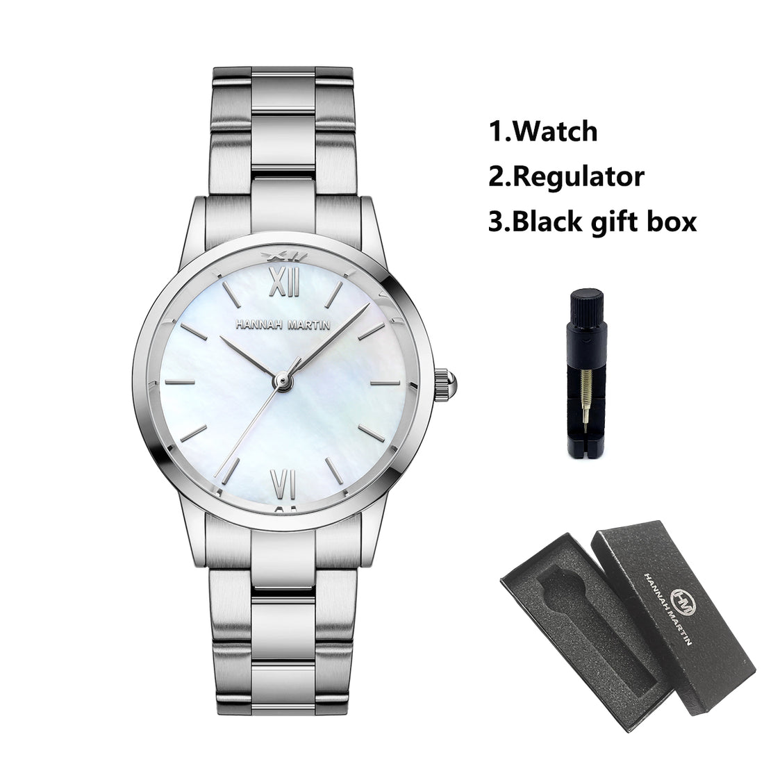 Waterproof Ladies Full Stainless Steel Classic Wrist Watches for Women