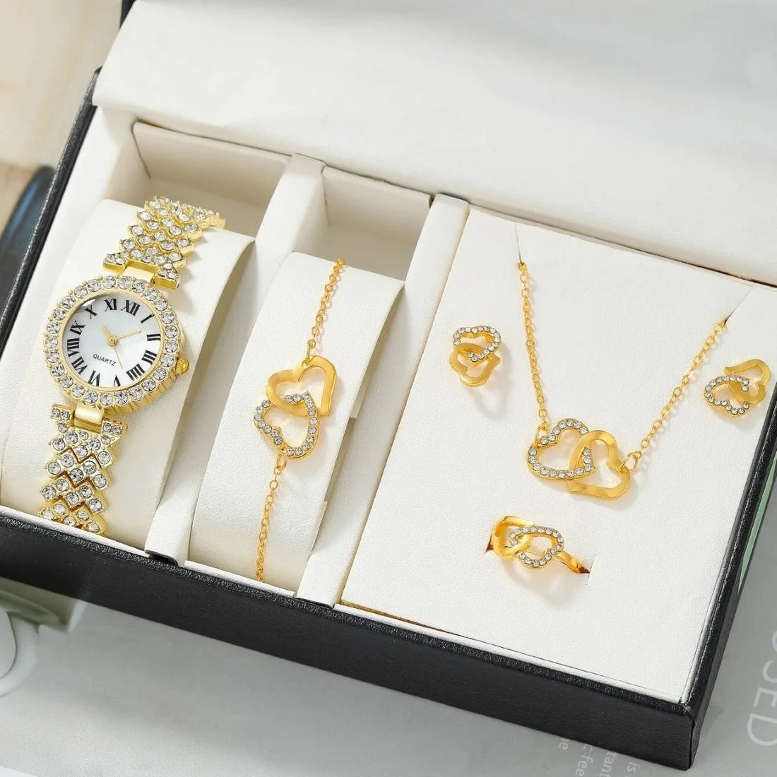 Luxury Watches 6PCS Set Women Watch Female Clock