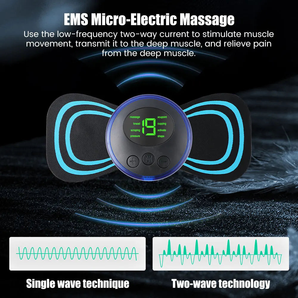 Mini Portable EMS Neck Massager Electric Neck Stretcher For  Cervical Muscle Pain