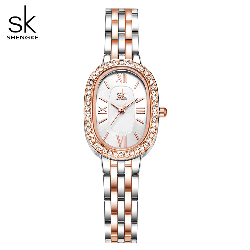 Watches Top Luxury Diamond Women's Quartz Wristwatches SK Brand Best Gifts Clock